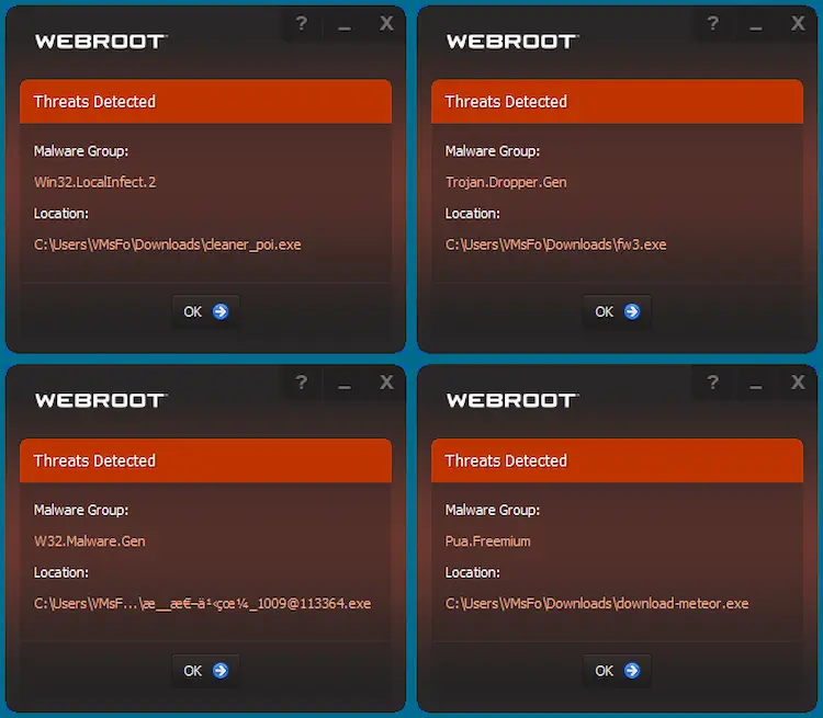 مقایسه Webroot با سایر آنتی ویروس ها